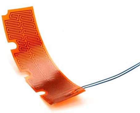 Kapton Flexible Heater Circuit With Notches